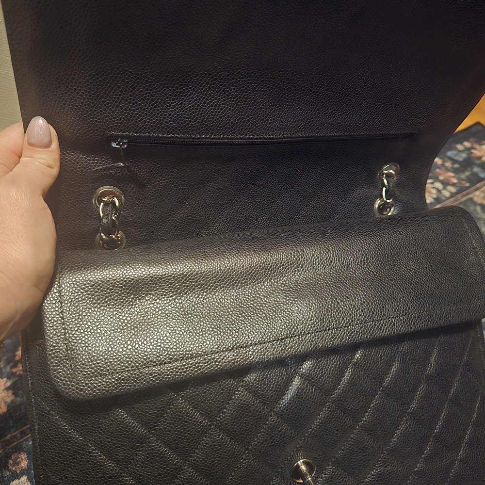 Chanel Style Black Quilted Chain Shoulder Bag - Picture 3 of 5
